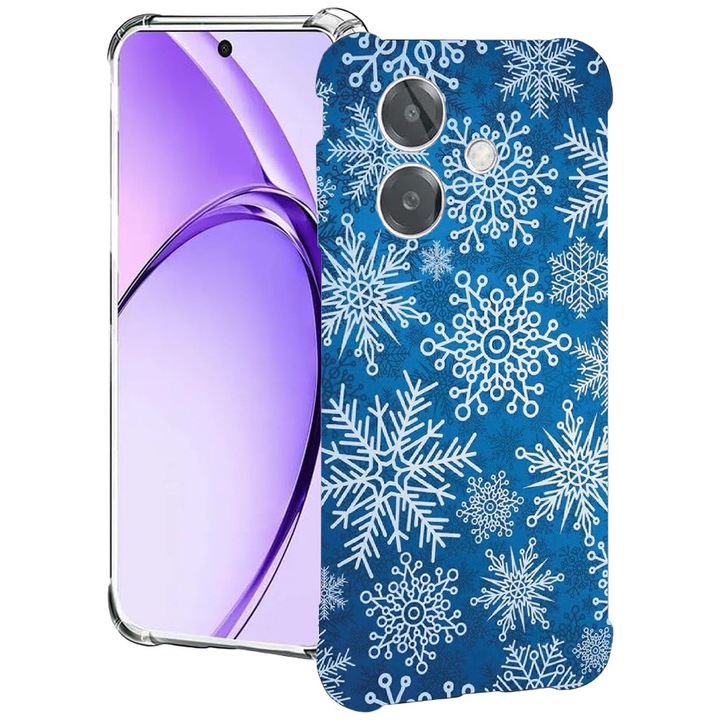 BestCase® Husa pentru OPPO A60 5G / A40 / A40M, Anti Shock 1.5MM, Winter Pattern, Protectie camera, ecran si colturi, 2004575 AS 1366