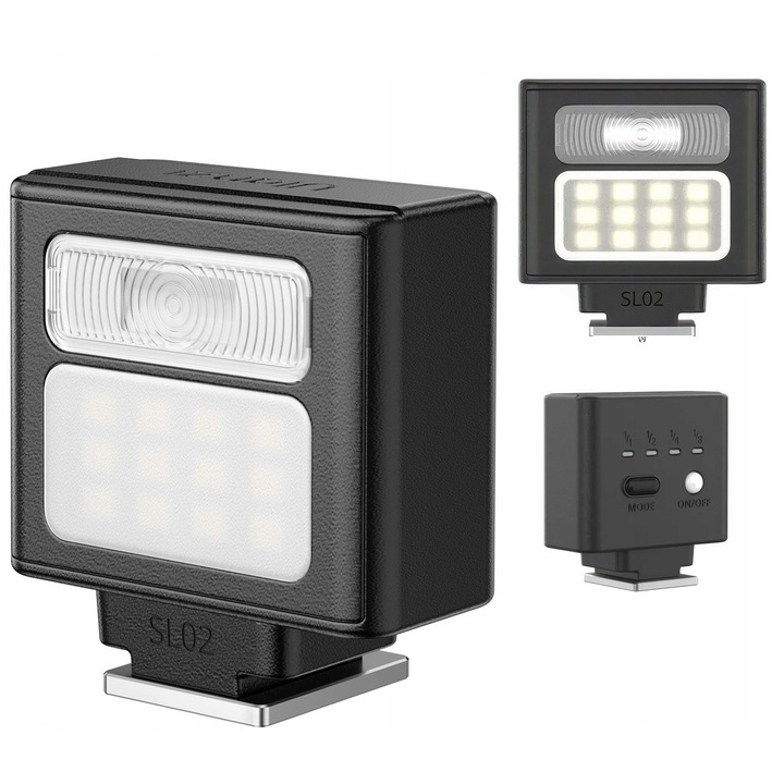 Blit + Panou LED GN8 ISO Camera video Telefon, Ulanzi SL02