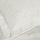 Set lenjerie de pat dublu, 6 piese, Cotton Box Luxe, Ecru, bumbac satinat, 240x260cm, cu broderie