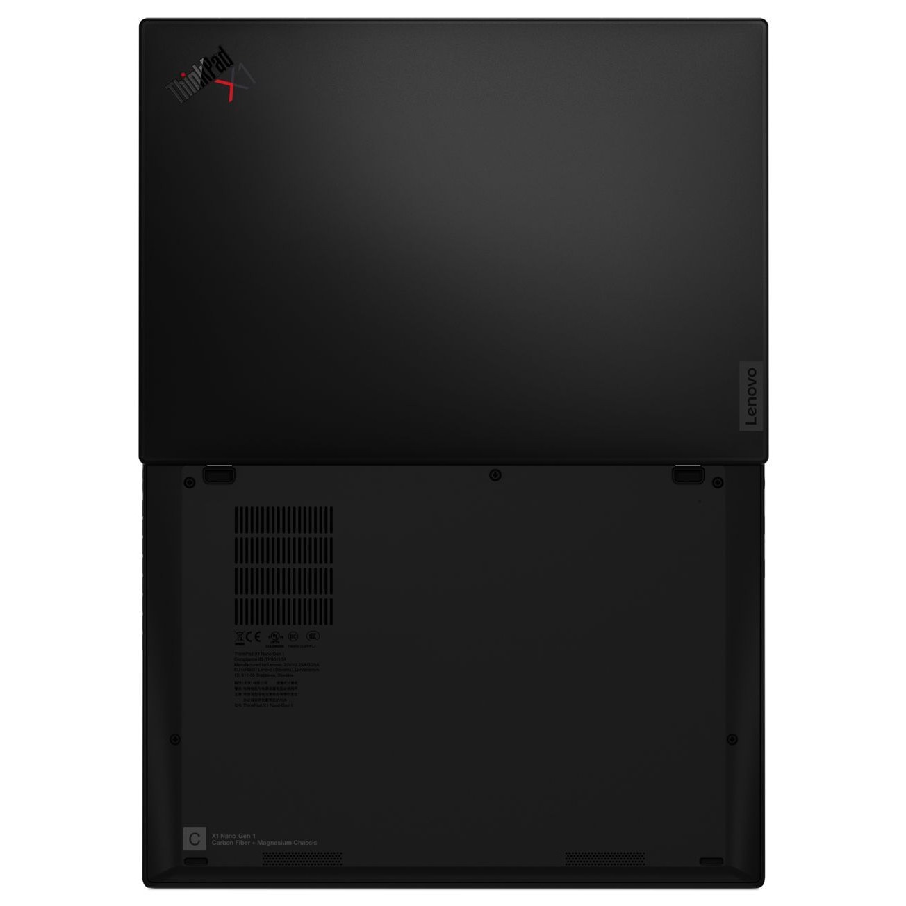 Laptop Lenovo ThinkPad X1 Nano G1, 13" 2k 2160x1350 IPS 450nits, Intel Core i7-1180G7, 16 GB DDR4, 512 GB SSD m2 PCIe, Intel Iris Xe Graphics, Windows 11 Pro, Carbon Fiber, Magnesium Body 1kg, Black, SIM Card Slot, 4G LTE