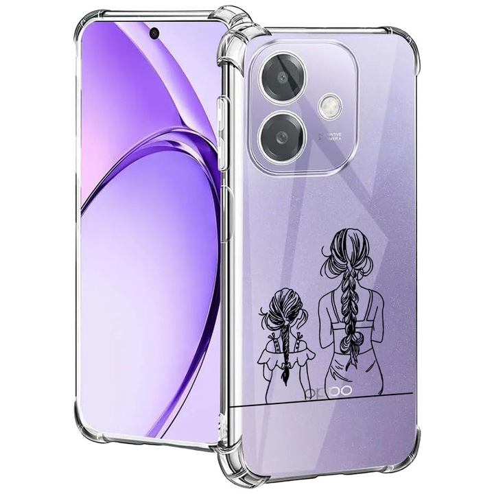 BestCase® Husa pentru OPPO A60 5G / A40 / A40M, Anti Shock 1.5MM, Mom And Daughter, Protectie camera, ecran si colturi, 2004575 AS 1048