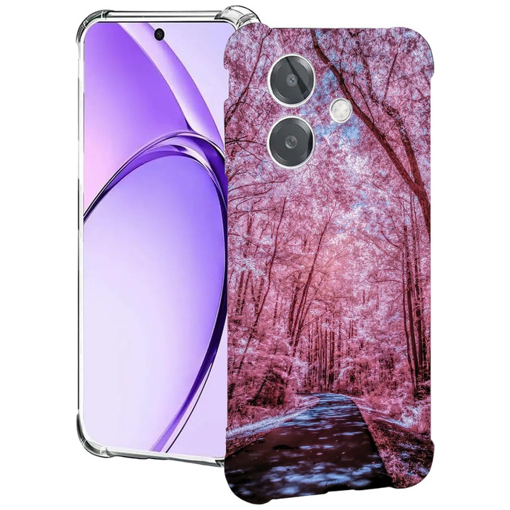 BestCase® Husa pentru OPPO A60 5G / A40 / A40M, Anti Shock 1.5MM, Cherry Blossom, Protectie camera, ecran si colturi, 2004575 AS 1382
