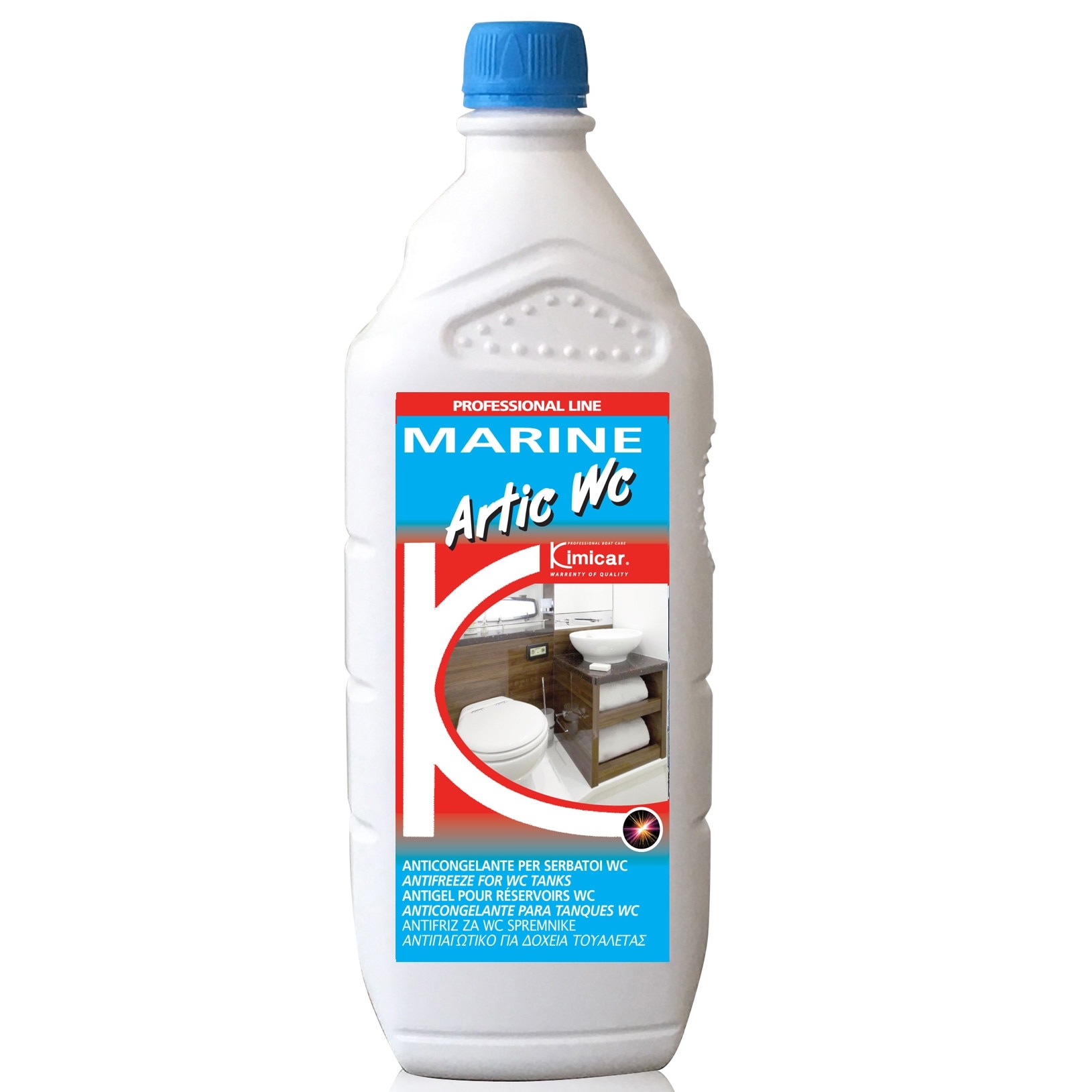 Anticongelant pentru rezervoarele WC de la barci, vapoare, ski jet, yaht uri Artic WC 1000ml