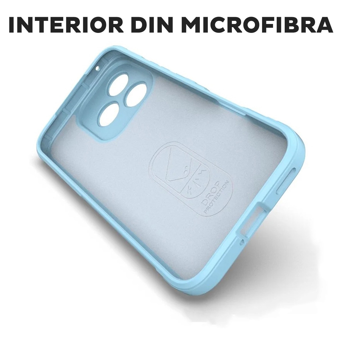 Husa pentru Honor 400 Lite DaDen® Magic Shield, Antisoc, Interior microfibra, TPU, Albastru