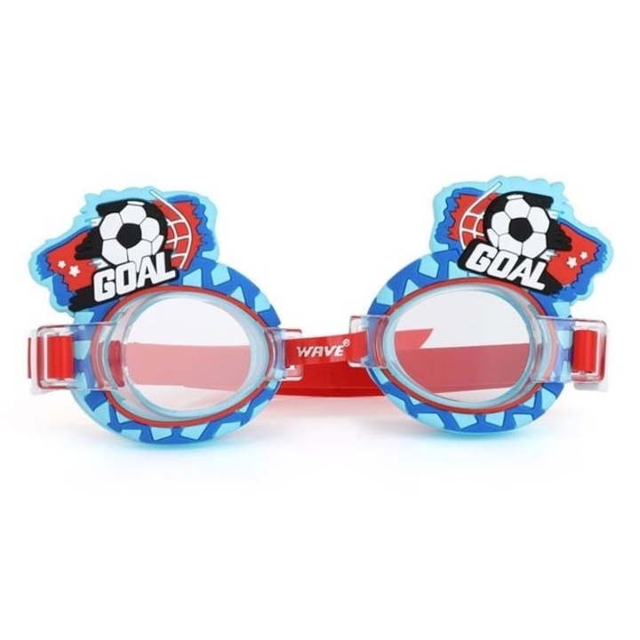 ANTBRO® Gyermek Úszószemüveg Szilikon Kék-Fehér Focis 3-6 év • Párásodásgátló & Állítható • Vidám & Biztonságos Kiegészítő