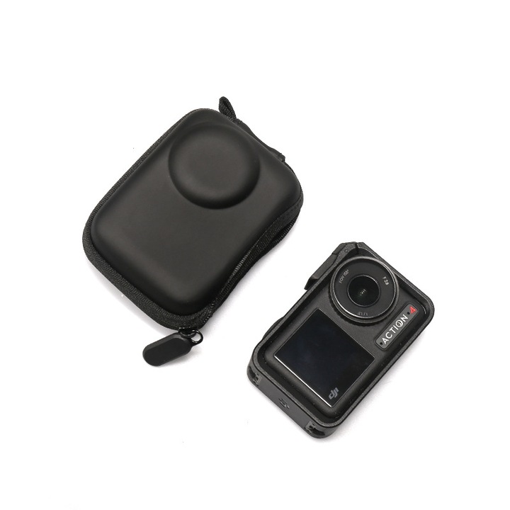 Geanta de protectie si transport pentru camere video sport DJI Action 5, Action 4, Action 3, Universal, Negru