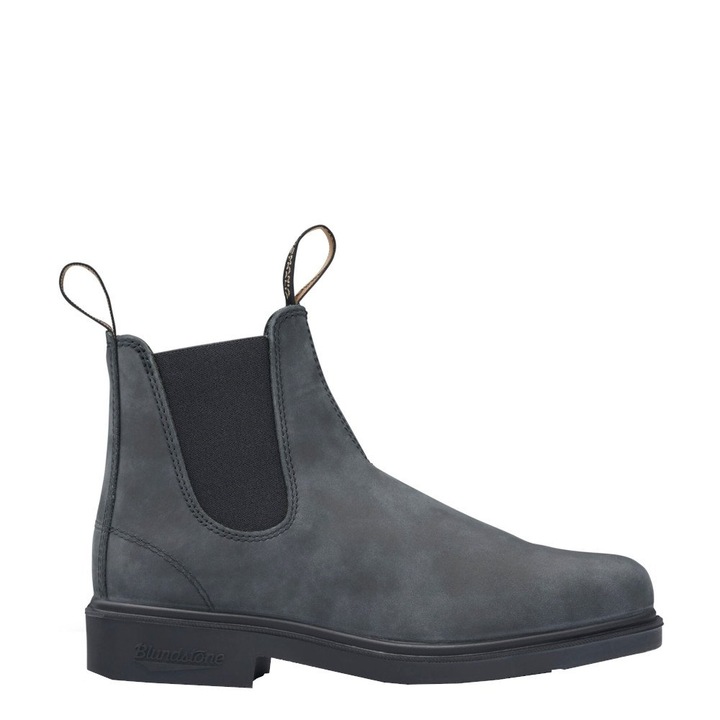 Ghete barbati Blundstone 1308, piele intoarsa, negru, 37 EU