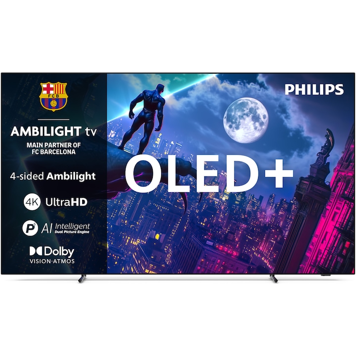 Philips AMBILIGHT OLED+ 77OLED950 TV, 194 cm, Google TV, 4K Ultra HD, 100 Hz, F energiaosztály (2025-ös modell)