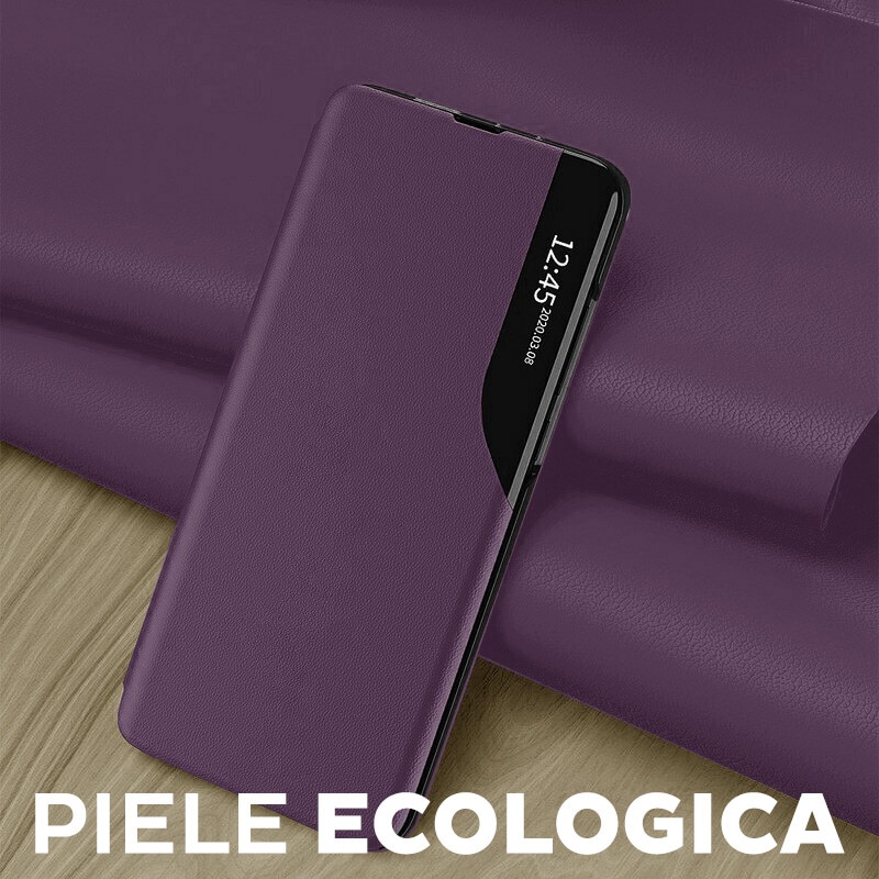 Husa pentru Honor 400 Lite Tip Carte, S-View, Functie de Stand, Calitate Premium, Antisoc, Protectie Sporita, Mov