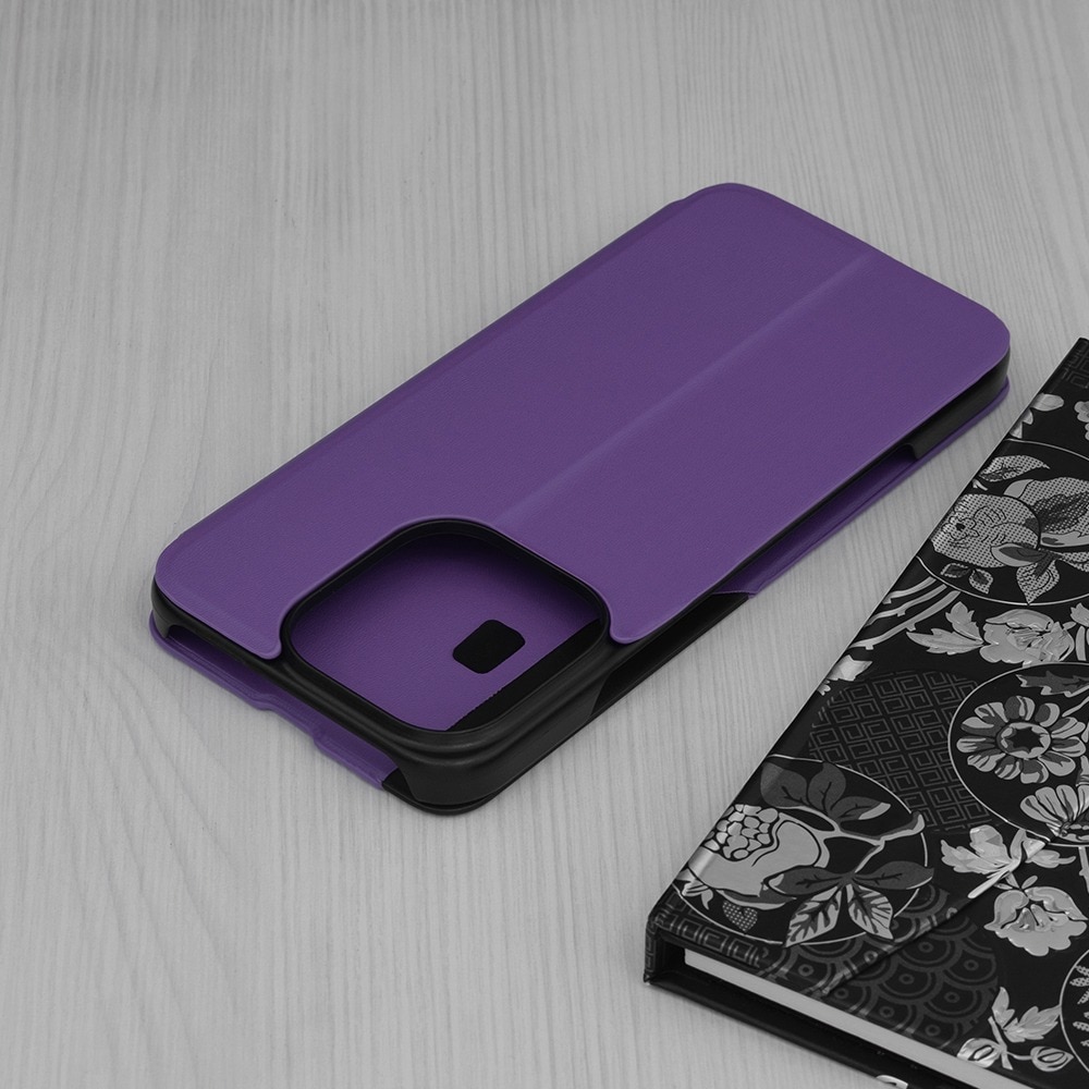 Husa pentru Honor 400 Lite Tip Carte, S-View, Functie de Stand, Calitate Premium, Antisoc, Protectie Sporita, Mov