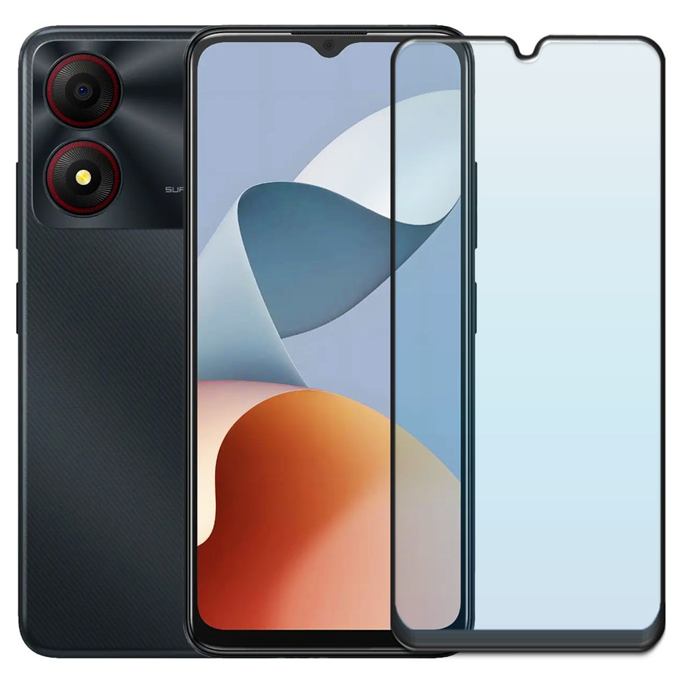 Folie din sticla securizata pentru ZTE Blade A34, HAMSTERBOX Glass Shield, Protectie completa ecran, Full face, Aplicare rapida, Case Friendly, Transparenta