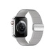 Curea metalica Hoco (WA26), pentru iWatch, inchidere magnet, Universal Size (42/44/45/49mm) - Double Buckle, Milanese Style, Silver