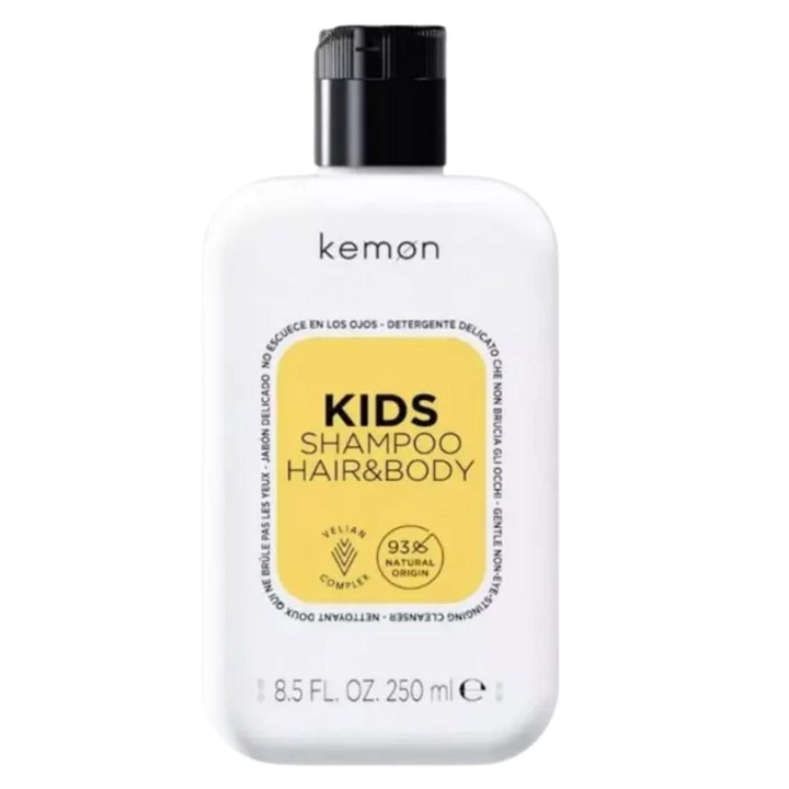 Kemon Kids Hair & Body Gentle Shampoo, 250 ml Gyengéd sampon és testápoló gyermekeknek