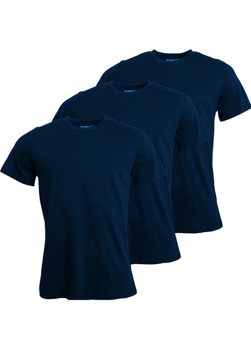 Set 3 tricouri elegant gildan, Albastru marin