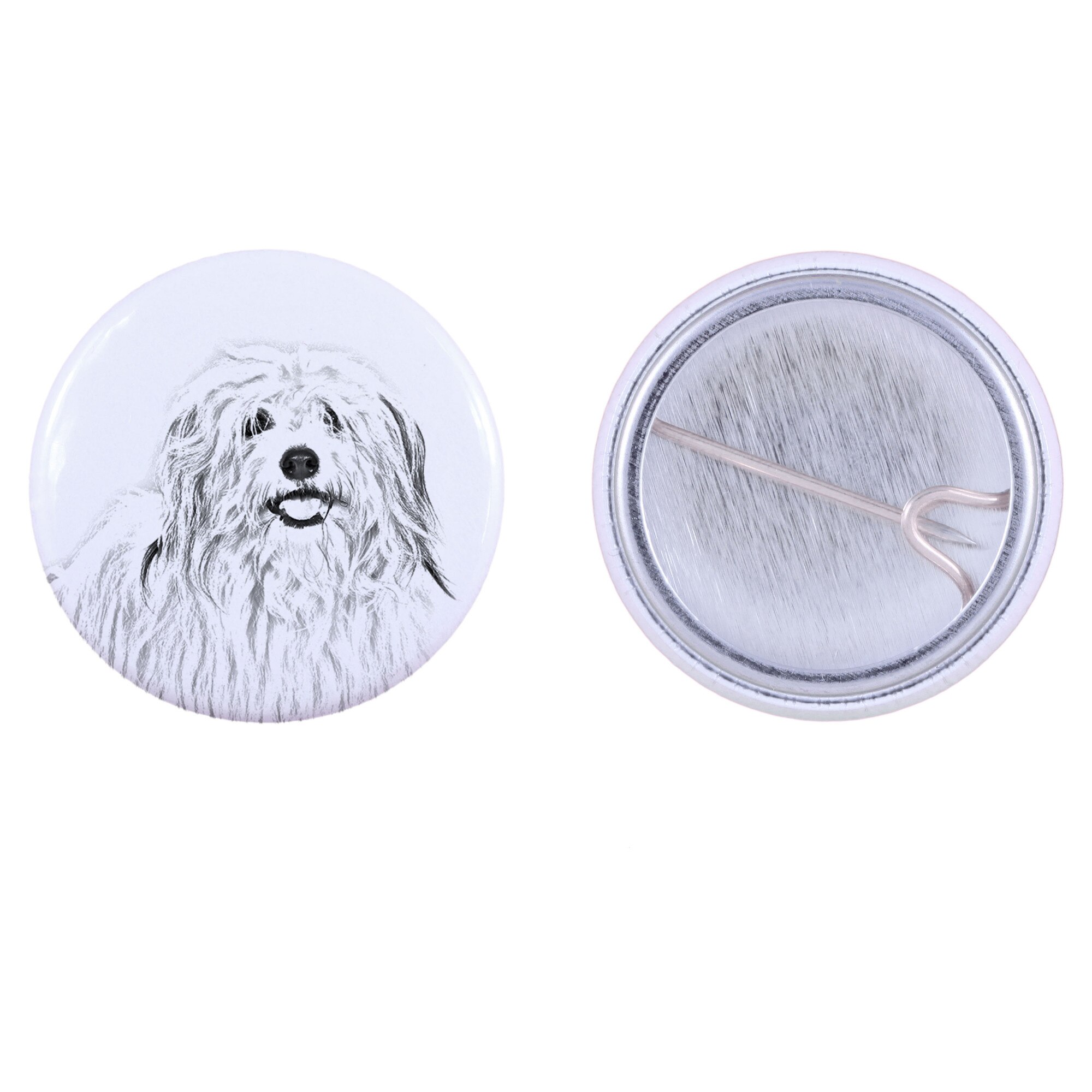 Insigna caine, Art-Dog, Metal, Alb/Negru - eMAG.ro