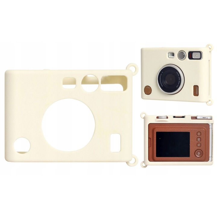 Husa din silicon pentru Fuji FujiFilm INSTAX Mini EVO / Alb