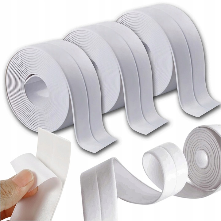 Комплект от 3 уплътнителни ленти за душ вана и мивка 35 мм