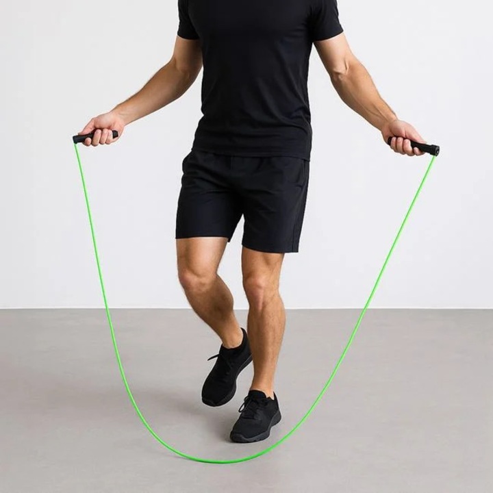 Zöld Ugrókötél Fekete Fogantyúkkal 2,75 m