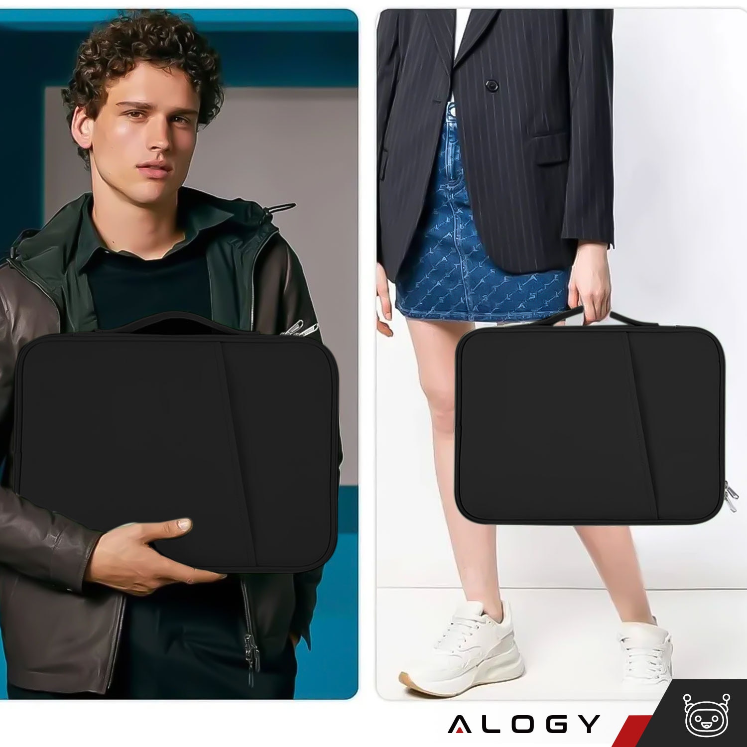 Etui universal pentru tableta, Alogy, 11 inch, impermeabil, 4 compartimente, 30.3x23.5x3cm