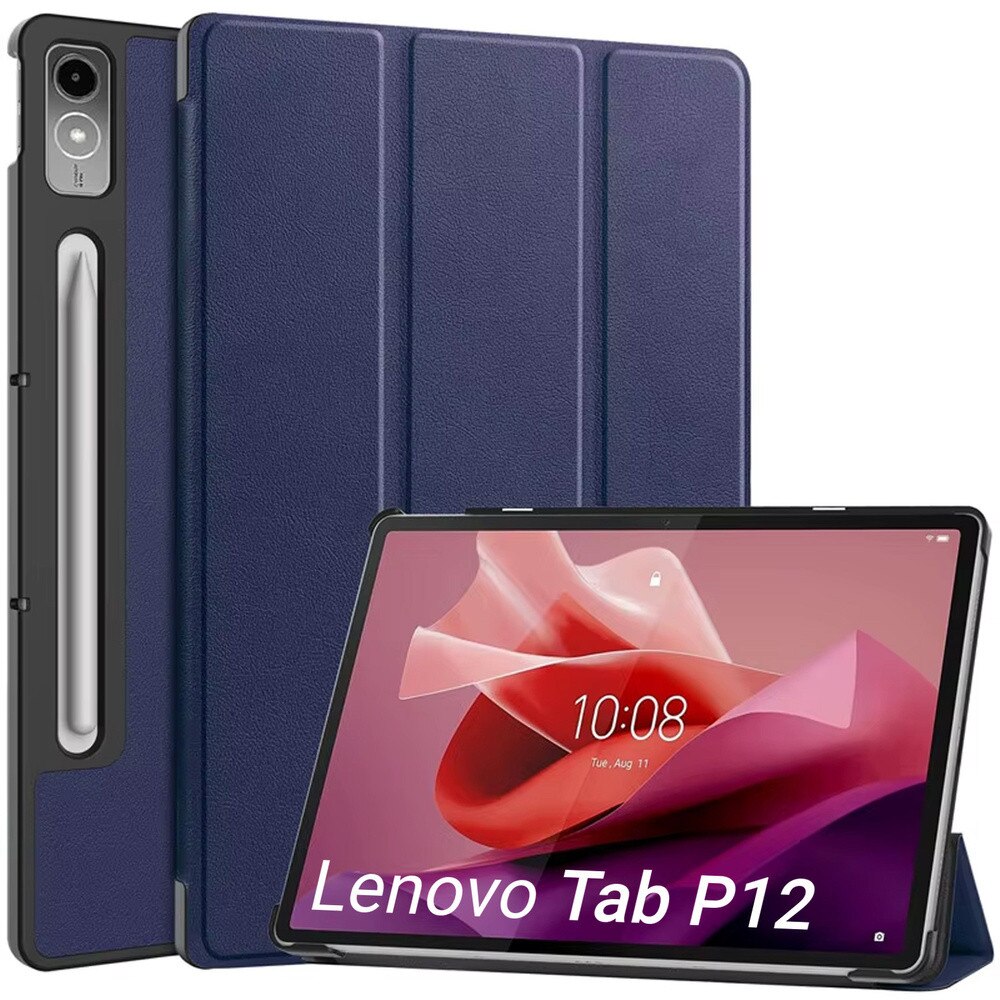Etui Smart Case set pentru Lenovo Tab P12 TB370, granat, 12,7"