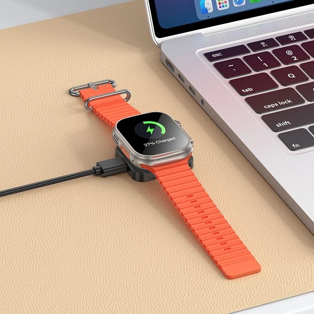 Încărcător Inducțional Hoco pentru Apple Watch, 2,5 W, USB-C 1,2 m