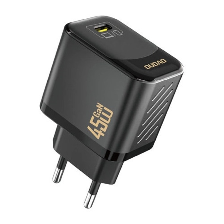 Incarcator retea Dudao A28, 45W, 1xUSB-C, Fast Charging, Negru