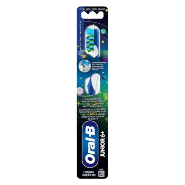 ORAL-B Junior 6+, fogkefe, extra lágy, 6 - 12 év, 1 db - 6-12 év