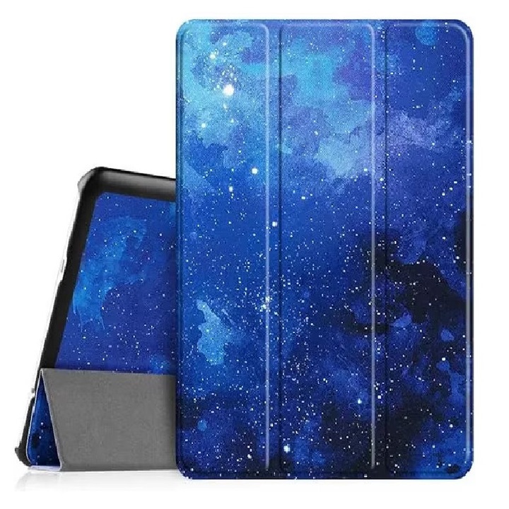 Husa Slim Sigloo, Smart Cover, Trifold, pentruLenovo Tab M8 (4th Gen) TB300FU, Quad-Core, 8", protectie anti-alunecare, rezistenta la socuri, StarLight