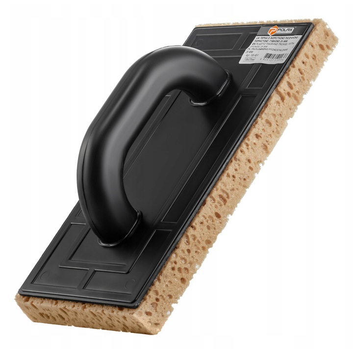 Műanyag spatula merev, vízszívó szivaccsal, 130x270mm, 25mm, Polax