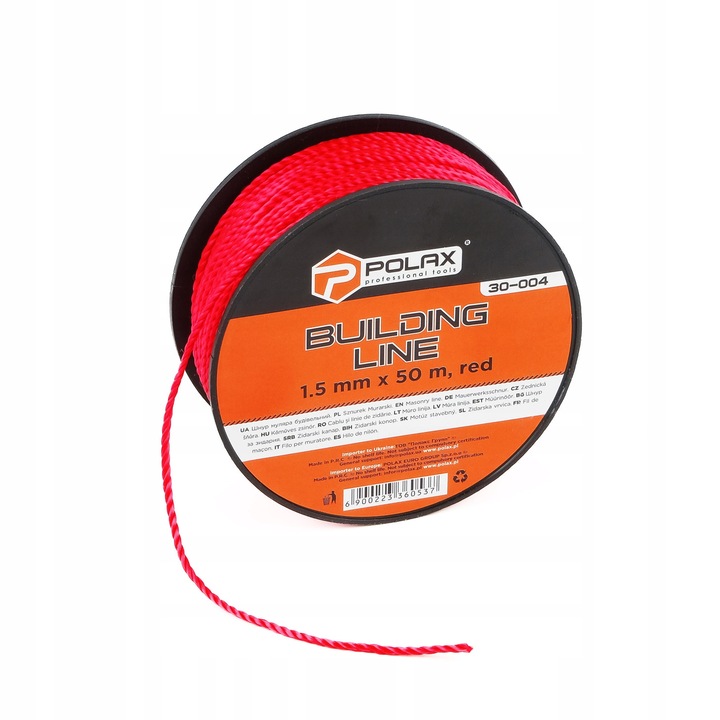 Sfoara de zidarie, Polax, 1.5 mm x 50 m, Rosu