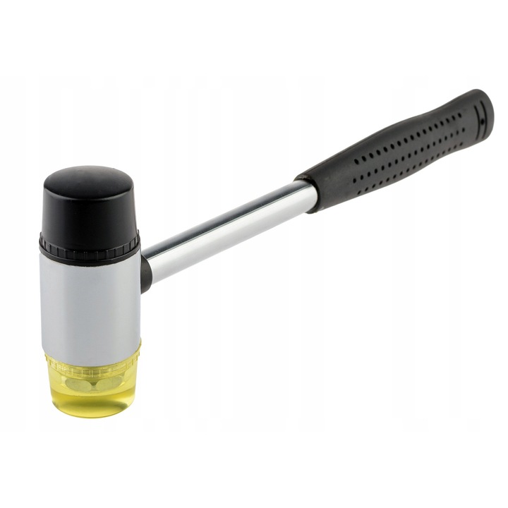 Ciocan de tinichigiu Polax 400 g, capete interschimbabile, cauciuc, metalic, 35 mm