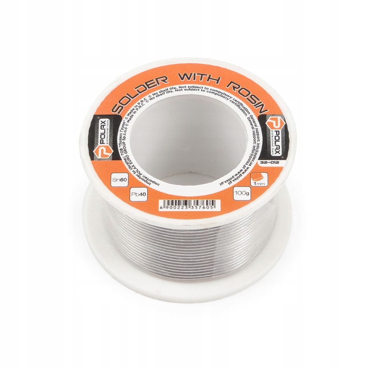 Polax forrasztóón, 1 mm, 100 g, gyantával
