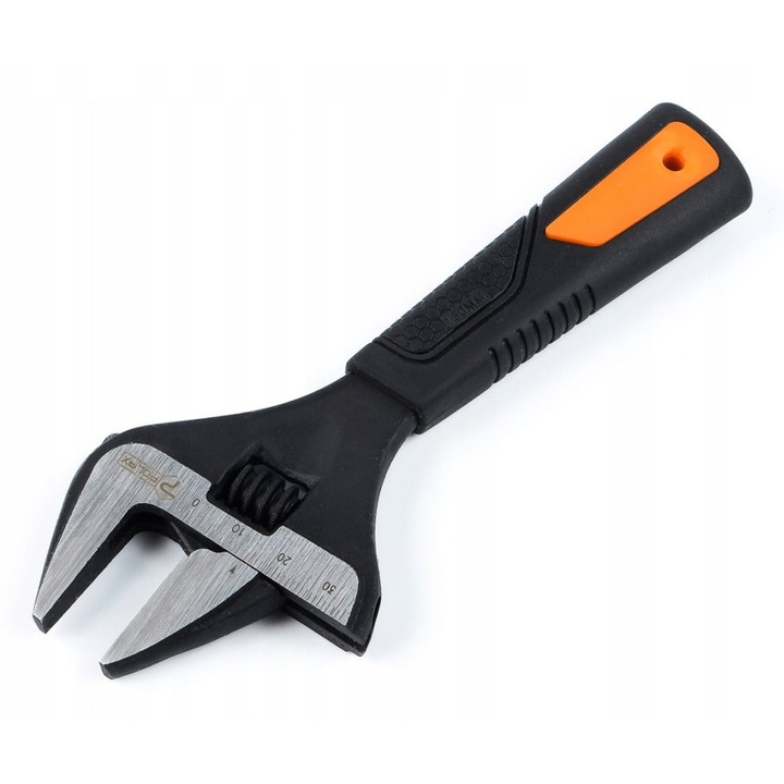 Polax állítható villáskulcs 150 mm, vékony pofákkal, fekete, 0-34 mm