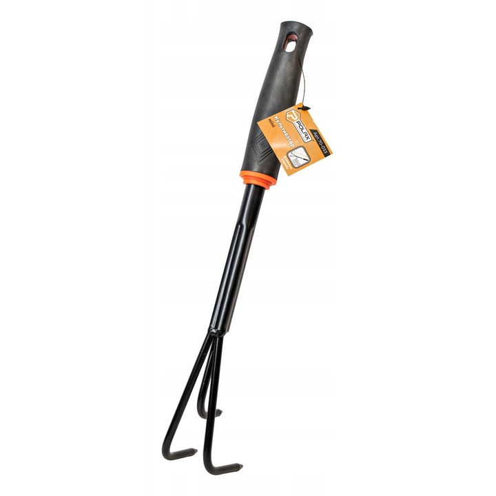 Градински нокти, Polax, 360 мм, стомана, метална дръжка с пластмасово покритие