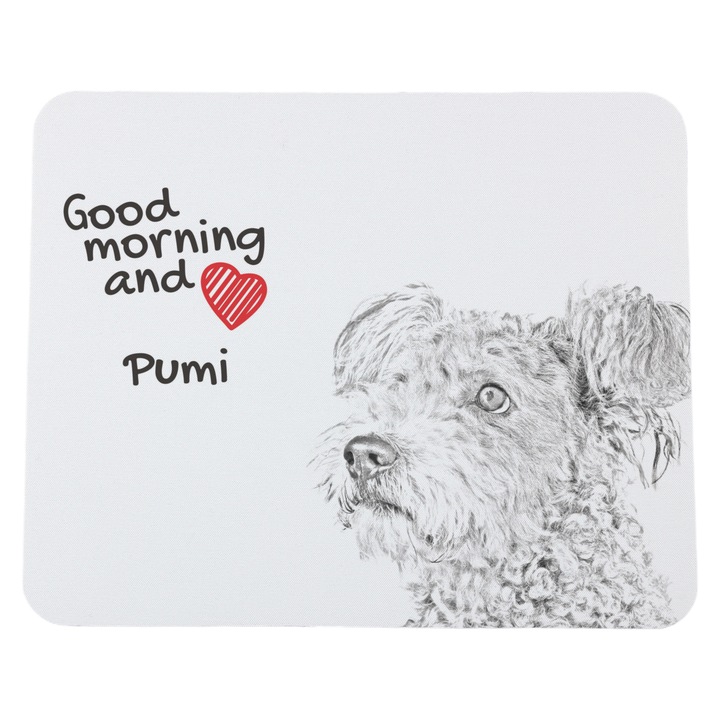 Mousepad cu animale, Art-Dog, 23x19cm, poliester, 3mm grosime