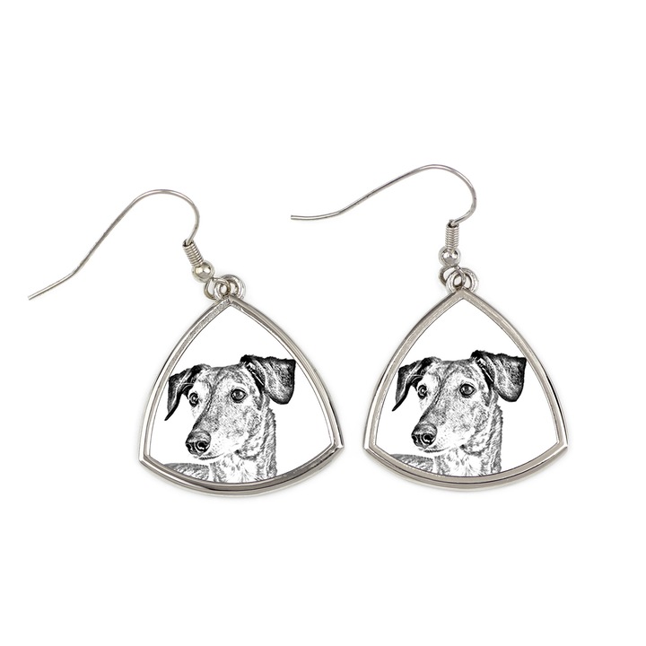 Cercei cu caini, Art-Dog, metal, 4,5cm