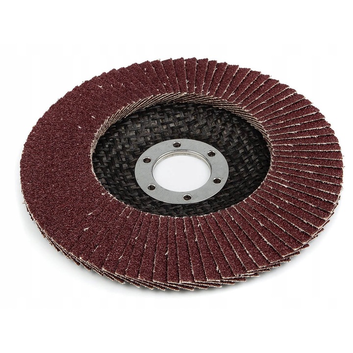 Disc abraziv cu lamele Polax P40, 125x22mm, pentru slefuire metal, lemn, beton
