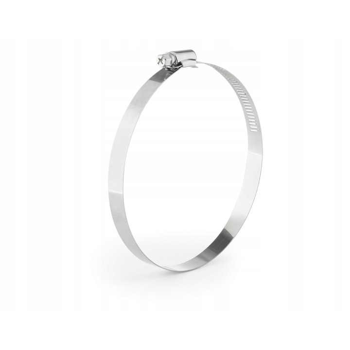 Clema de strangere cu surub Polax, 110-130 mm, inox set 10 bucati