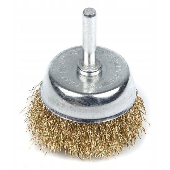 Elülső kefe rúddal Polax fúrógéphez, 50 mm, bordás drót, 1x kefe