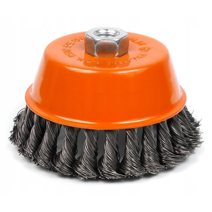 Polax 85 mm-es első drótkefe, M14, fémtisztításhoz, 12500 ford/perc, 1 készlet