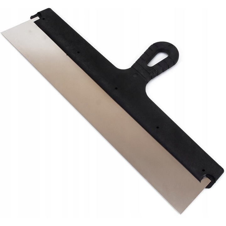 Polax rozsdamentes acél spatula, 450 mm, ellenálló és rugalmas, kültéri simításokhoz