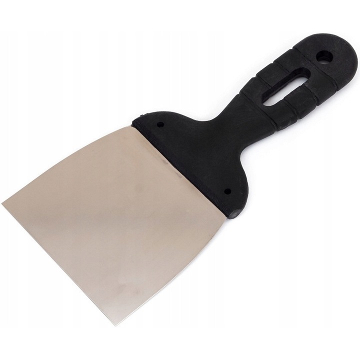 Rozsdamentes acél spatula, 100 mm, Polax, nagy szilárdságú, rugalmas, 1x készlet