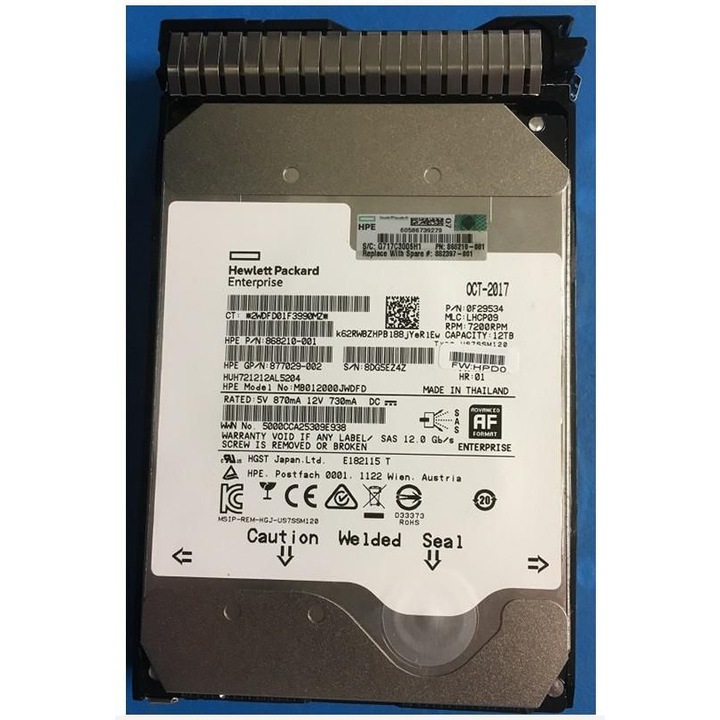 Hard Disk HP Enterprise 12TB 7.2K LFF SAS