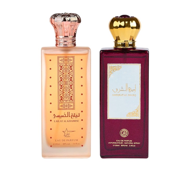 Szett, Eau de Parfum, Lailat Al Khamise / Ameerat Al Sharq, Női, 2x100 ml