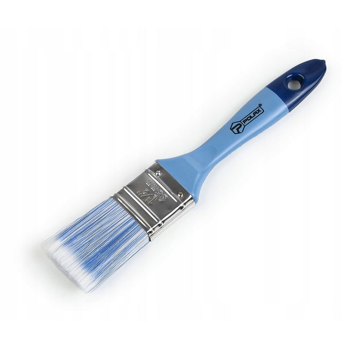 Pensula plata universala Polax, 3,8 cm, peri sintetici, maner plastic