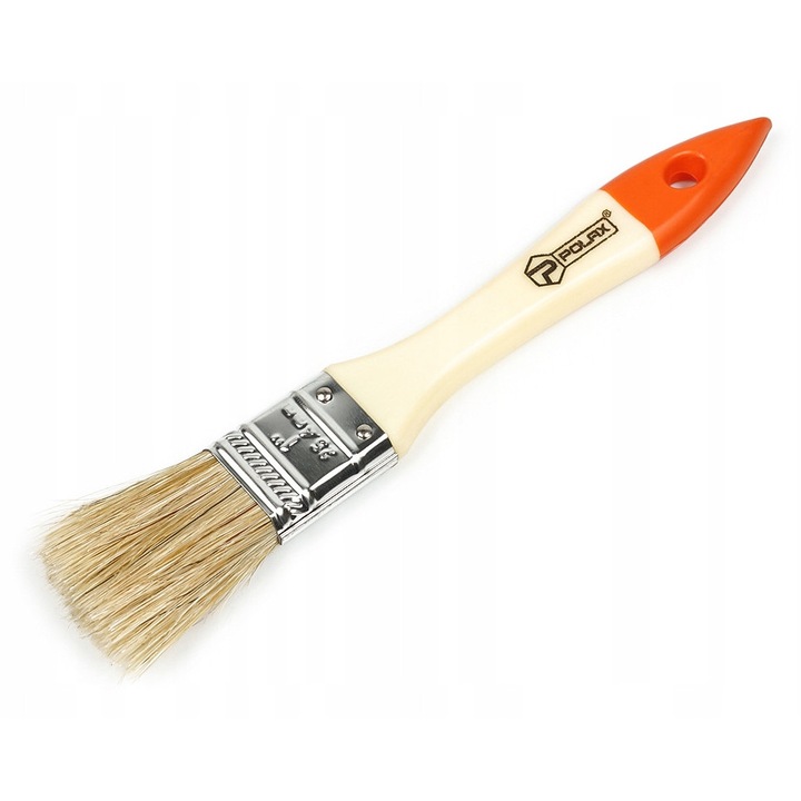 Polax lapos ecset, 2,5 cm, vegyes sörték, műanyag nyél