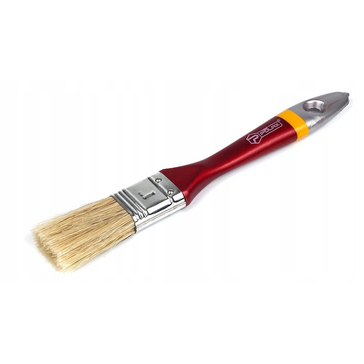 Pensula plata Polax EURO, par mixt, 2.5cm, maner lemn, 25x7x43mm