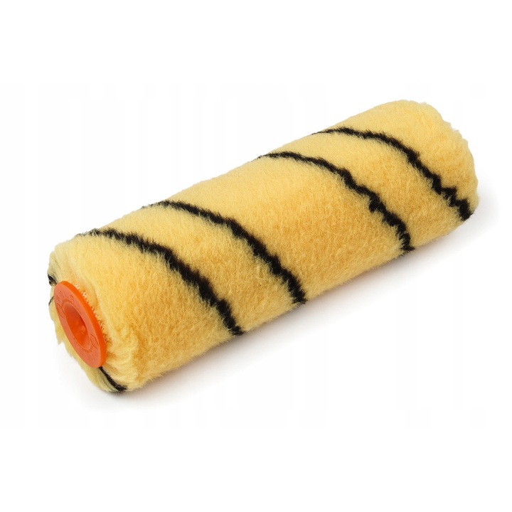 Rola de vopsit profesionala Polax PREMIUM portocalie 15x30cm, material poliacril, pentru interior/exterior