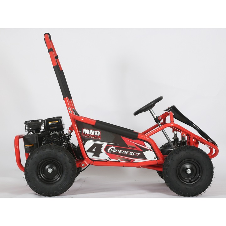 Gokart Spalinowy MUD MONSTER, rosu, 151x90x110cm, pana la 30km/h