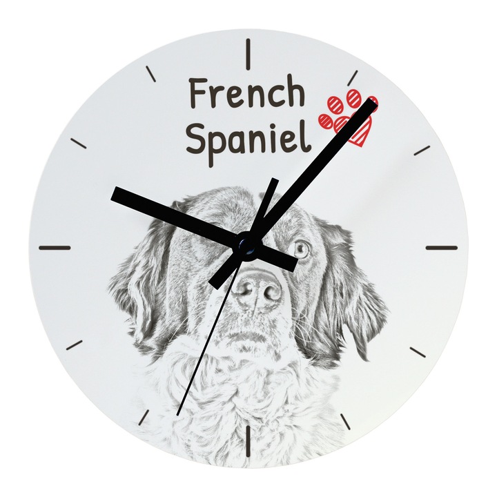 Art-Dog dekoratív óra, személyre szabott, kutyás, 20cm, MDF